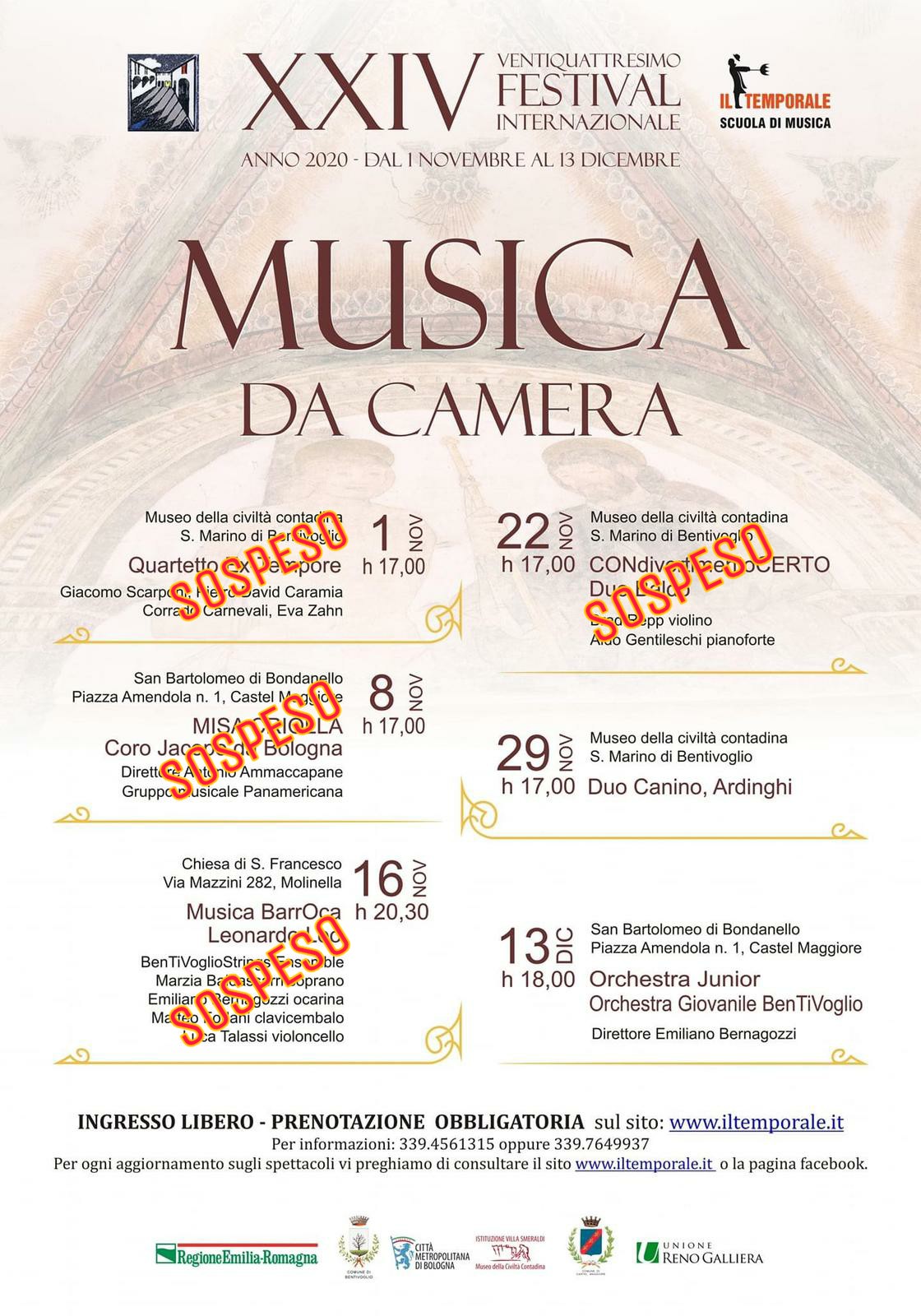 Festival musica da camera 2020