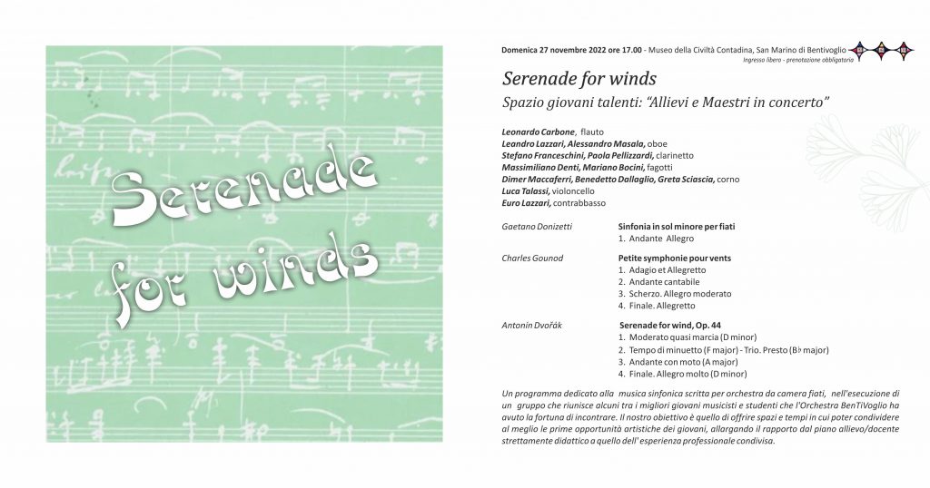 Serenade for winds